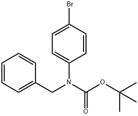 tert-Butyl benzyl(4-bromophenyl)carbamate Structure