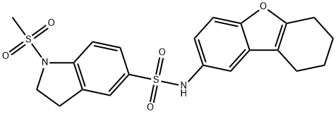 696638-08-1 1-(methylsulfonyl)-N-(6,7,8,9-tetrahydrodibenzo[b,d]furan-2-yl)-2,3-dihydro-1H-indole-5-sulfonamide
