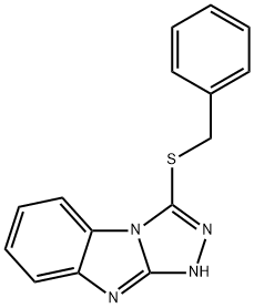 3-Benzylsulfanyl-9H-benzo[4,5]imidazo[2,1-c][1,2,4]triazole,696652-36-5,结构式