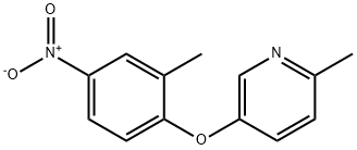 Pyridine, 2-methyl-5-(2-methyl-4-nitrophenoxy)-
 Structure