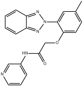 2-[2-(2H-benzotriazol-2-yl)-4-methylphenoxy]-N-(pyridin-3-yl)acetamide Structure