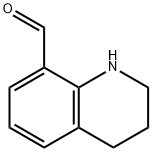 1,2,3,4-テトラヒドロキノリン-8-カルブアルデヒド 化学構造式