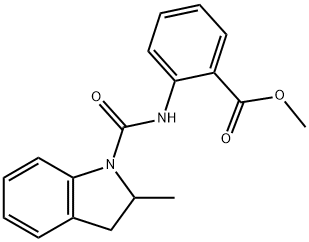 methyl 2-(2-methylindoline-1-carboxamido)benzoate,701948-07-4,结构式