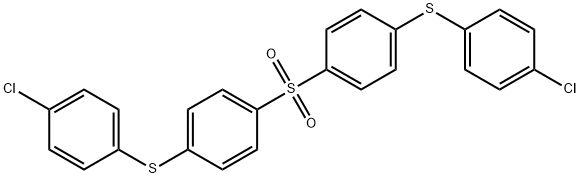 1,1'-sulfonylbis{4-[(4-chlorophenyl)sulfanyl]benzene} Structure
