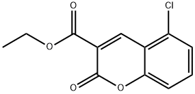 5-クロロ-2-オキソ-2H-クロメン-3-カルボン酸エチル 化学構造式