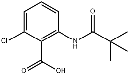 2-Chloro-6-(2,2-dimethylpropanamido)benzoic acid Structure