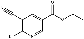 ethyl 6-bromo-5-cyanonicotinate Structure