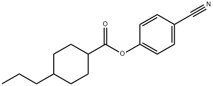 4-n-propylcyclohexane-carboxylic-acid-4-cyanophenylester Struktur