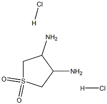 Tetrahydro-3,4-thiophenediamine 1,1-dioxide dihydrochloride Struktur