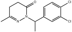 2-(1-(3,4-Dichlorophenyl)ethyl)-6-methyl-4,5-dihydropyridazin-3(2H)-one Struktur