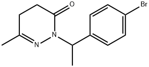 2-(1-(4-Bromophenyl)ethyl)-6-methyl-4,5-dihydropyridazin-3(2H)-one 结构式