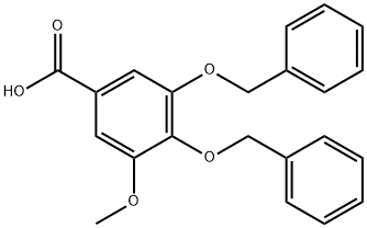 3,4-Bis(benzyloxy)-5-methoxybenzoic acid Structure