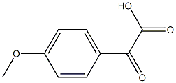 4-甲氧基苯甲酰甲酸,7099-91-4,结构式