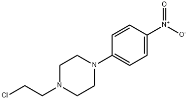 1-(2-Chloroethyl)-4-(4-nitrophenyl)piperazine Structure