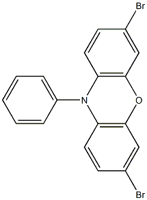 3,7-dibromo-10-phenylphenoxazine Struktur