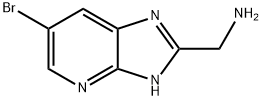 (6-bromo-3H-imidazo[4,5-b]pyridin-2-yl)methanamine Structure