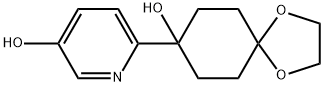 3-羟基-6-(8-羟基-1,4-二氧杂螺[4.5]癸烷-8-基)吡啶,713526-59-1,结构式