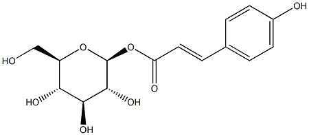 beta-D-Glucose 1-(p-hydroxycinnamate) Structure