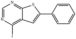 4-碘-6-苯基噻吩并[2,3-D]嘧啶,718615-92-0,结构式