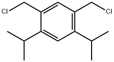 1,5-ビス(クロロメチル)-2,4-ジイソプロピルベンゼン 化学構造式