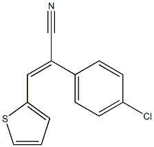 ALPHA-(4-CHLOROPHENYL)-BETA-(2-THIENYL)ACRYLONITRILE Structure