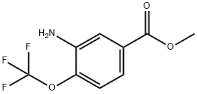 methyl 3-amino-4-(trifluoromethoxy)benzoate Struktur