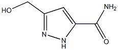 3-(Hydroxymethyl)-1H-pyrazole-5-carboxamide Structure
