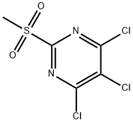 4,5,6-trichloro-2-methanesulfonyl-pyrimidine Structure