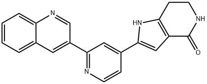2-[2-(3-quinolyl)-4-pyridyl]-1,5,6,7-tetrahydropyrrolo[3,2-c]pyridin-4-one Structure