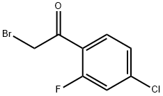 2-bromo-1-(4-chloro-2-fluorophenyl)ethanone Structure