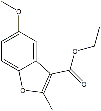 ethyl 5-methoxy-2-methylbenzofuran-3-carboxylate Struktur