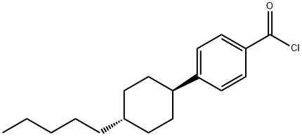 Benzoyl chloride, 4-(4-pentylcyclohexyl)-, trans-
 Struktur
