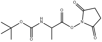 [2-[(2,5-dioxo-1-pyrrolidinyl)oxy]-1-methyl-2-oxoethyl]carbamic acid 1,1-dimethylethyl ester Structure
