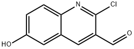 2-chloro-6-hydroxyquinoline-3-carbaldehyde 结构式