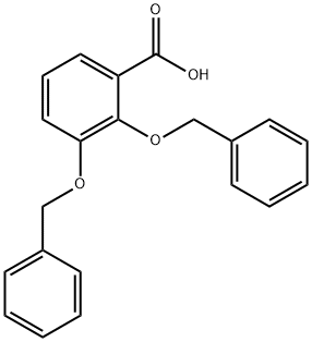 2,3-BIS(BENZYLOXY)BENZOIC ACID 结构式