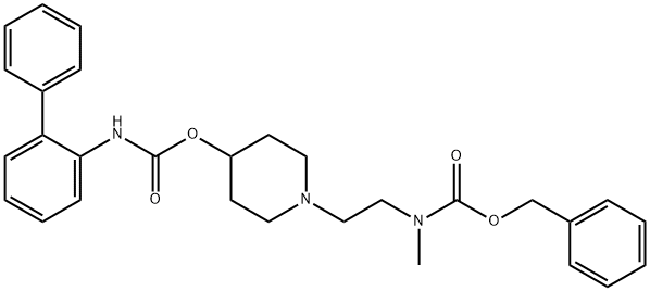 benzyl (2-(4-(([1,1'-biphenyl]-2-ylcarbamoyl)oxy)piperidin-1-yl)ethyl)(methyl)carbamate