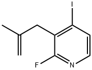 2-Fluoro-4-iodo-3-(2-methylallyl)pyridine 化学構造式