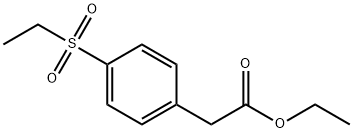 ETHYL 2-(4-(ETHYLSULFONYL)PHENYL)ACETATE, 745052-89-5, 结构式