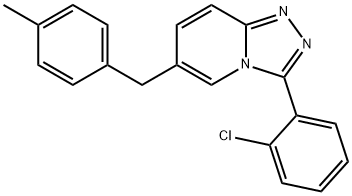 3-(2-Chlorophenyl)-6-(4-methylbenzyl)-[1,2,4]triazolo[4,3-a]pyridine Struktur
