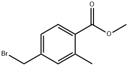2-甲基-4-(溴甲基)苯甲酸甲酯, 74733-28-1, 结构式