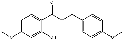 2'-Hydroxy-4,4'-dimethoxydihydrochalkone Struktur