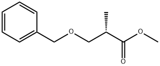 Propanoic acid, 2-methyl-3-(phenylmethoxy)-, methyl ester, (S)-
 Struktur