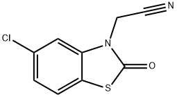 2-(5-Chloro-2-oxobenzo[d]thiazol-3(2H)-yl)acetonitrile Structure