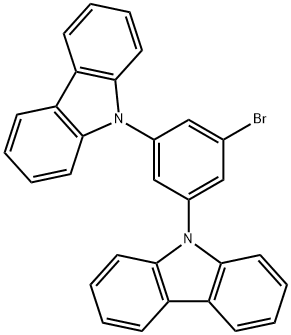 9,9'-(5-bromo-1,3-phenylene)bis(9H-carbazole) Struktur