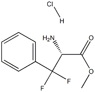 BETA,BETA-二氟苯丙氨酸甲酯盐酸盐, 75149-43-8, 结构式