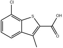 7-氯-3-甲基苯并[B]噻吩-2-羧酸 结构式