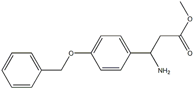 methyl 3-Amino-3-[4-(phenylmethoxy)phenyl]propionate Struktur