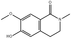 6-Hydroxy-7-methoxy-2-methyl-3,4-dihydroisoquinolin-1(2H)-one 结构式