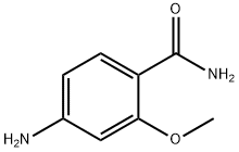 2-甲氧基-4-氨基苯酰胺, 75955-30-5, 结构式