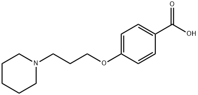 4-(3-(Piperidin-1-yl)propoxy)benzoic acid Structure